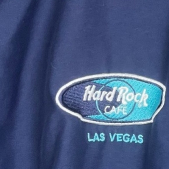 Vintage Hard Rock Cafe Pull Over Las Vegas Size Small/ medium Blue - Picture 8 of 10